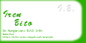 iren bito business card